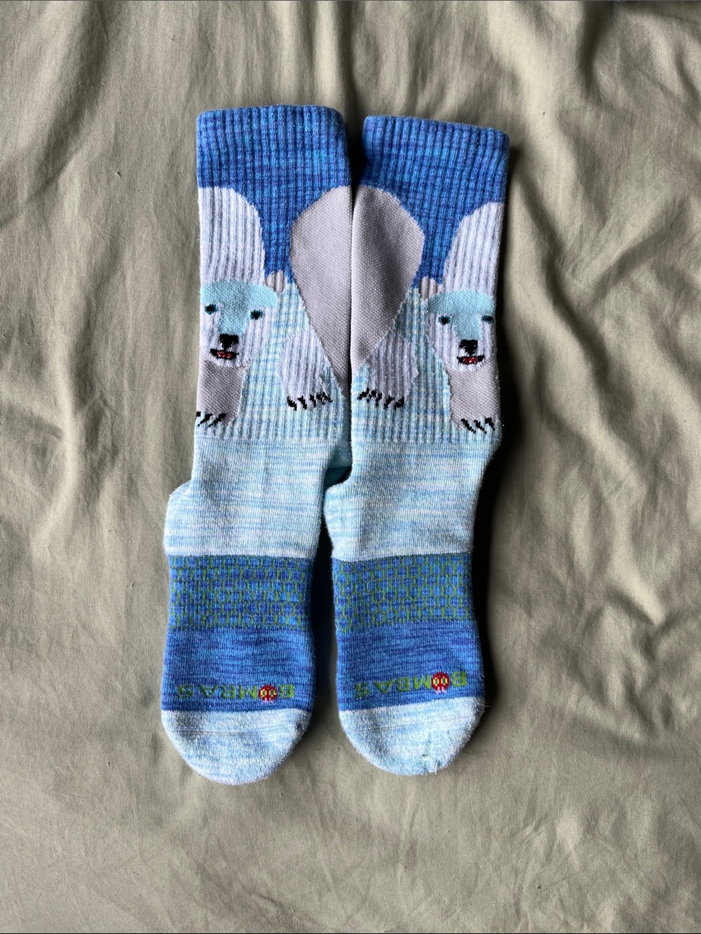 Bombas Bee Better Polar Bear socks LG